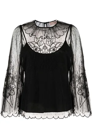 Twin-Set Bluse im Layering-Look