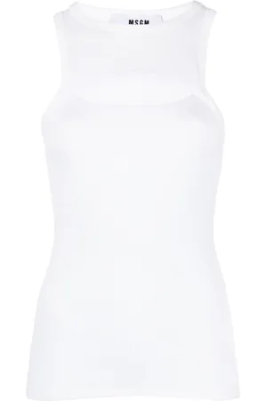 Msgm Fein geripptes Tanktop