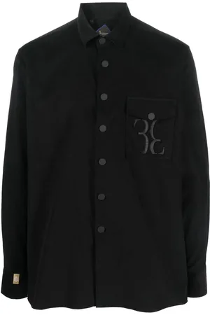 BILLIONAIRE Hemd mit Monogramm-Stickerei
