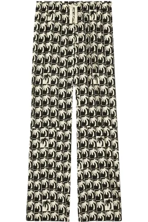 Palm Angels Weite Hose mit Palmen-Print