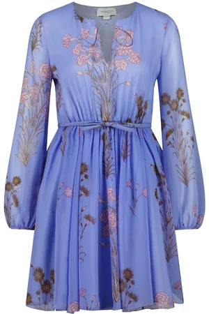 Giambattista Valli Mini Carnation Bouquets Seidenkleid