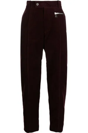 Balmain Cropped-Hose aus Wildleder