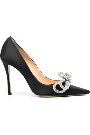 Mach & Mach Double Bow Pumps aus Satin 95mm