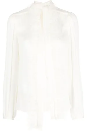 Twin-Set Bluse mit Federn
