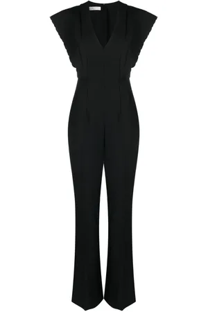 Serafini Jumpsuit mit V-Ausschnitt