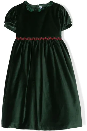 SIOLA Besticktes Kleid in Samtoptik