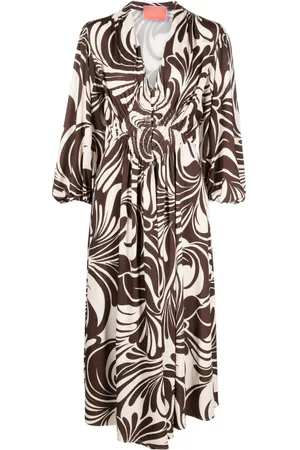 La DoubleJ Camerino Maxikleid mit Print