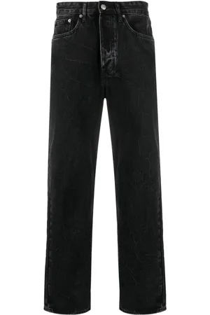 KSUBI Halbhohe Straight-Leg-Jeans