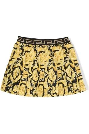 VERSACE Gonna Faltenrock mit Barock-Print