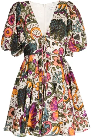 Rhode Madeline Lamu Grande Kleid