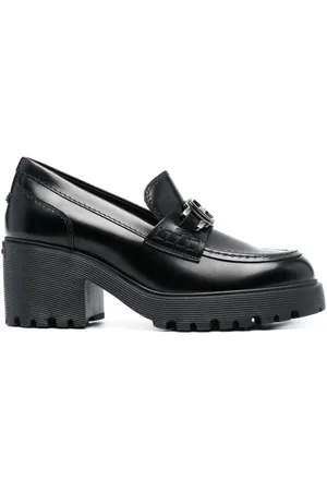 Hogan Loafer mit Logo-Schild 70mm