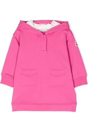 Moncler Kapuzenkleid mit Logo-Patch