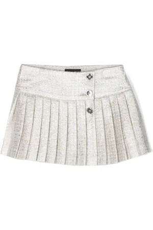 VERSACE Tweed-Minirock mit Falten