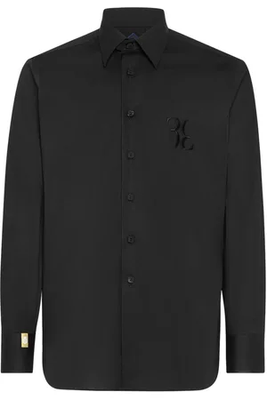 BILLIONAIRE Hemd mit Logo-Stickerei