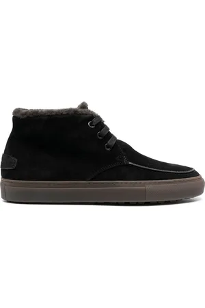 BRIONI Wildlederstiefel mit Faux Fur