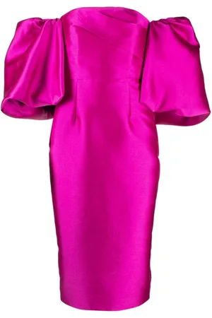 Solace Schulterfreies Arla Midikleid