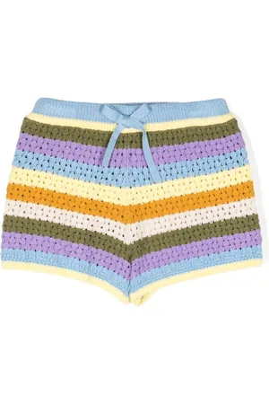 ZIMMERMANN Gestreifte Halcyon Strick-Shorts