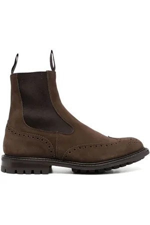 TRICKERS Flint Wildlederstiefel mit Budapestermuster