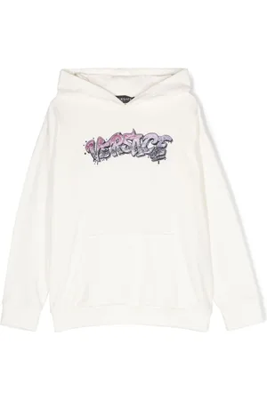 VERSACE Hoodie mit Logo-Stickerei
