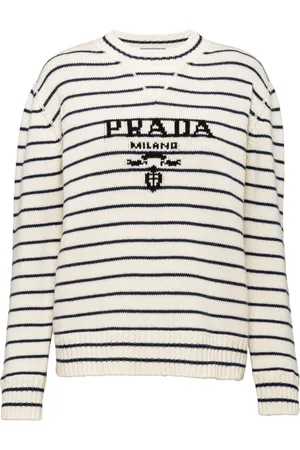 Prada Pullover mit Intarsien-Logo