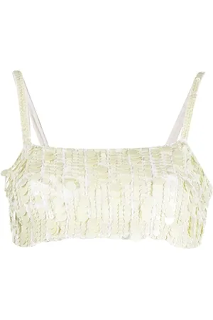 P.A.R.O.S.H. Cropped-Oberteil mit Pailletten