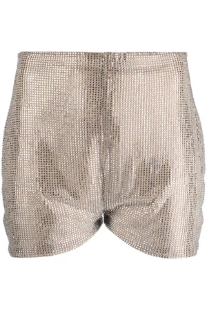 GIUSEPPE DI MORABITO High-Waist-Shorts mit Strass