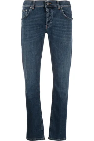 Dondup Tief sitzende Straight-Leg-Jeans
