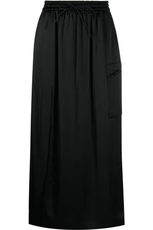 Y-3 Maxirock mit Schlitzen