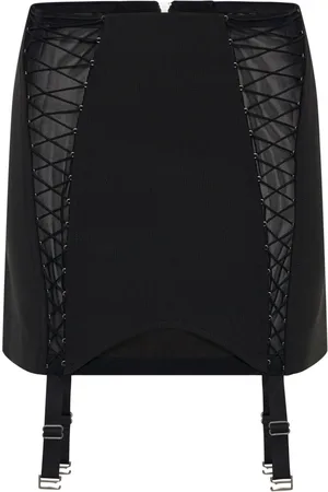 DION LEE Minirock mit Schnürung