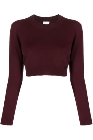 Patou Cropped-Pullover mit rundem Ausschnitt