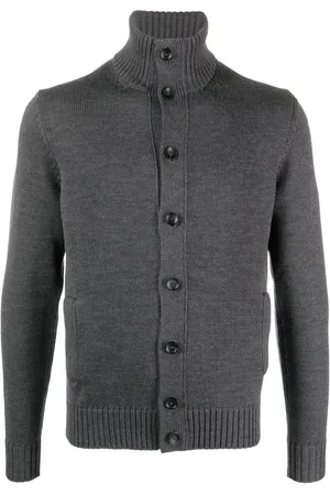 ZANONE Gerippter Cardigan mit Stehkragen
