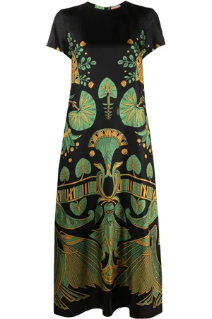 La DoubleJ Swing Seidenkleid