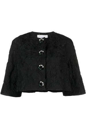 Erdem Strukturierte Cropped-Jacke