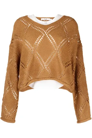 B+AB Pullover in Lochstrick