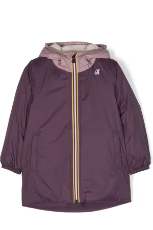 K-Way Eiffel Kapuzenjacke mit Faux Shearling