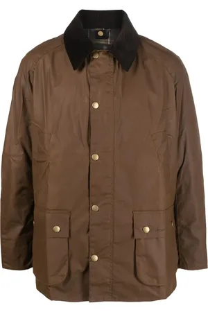 Barbour Ashby Wachsjacke mit Druckknöpfen