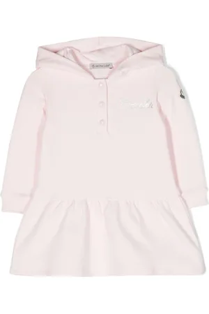 Moncler Kapuzenkleid mit Logo-Stickerei