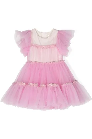 Billieblush Gestuftes Tüllkleid mit Pailletten