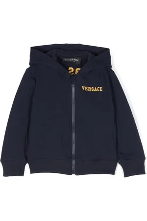VERSACE Kapuzenjacke mit Logo-Stickerei