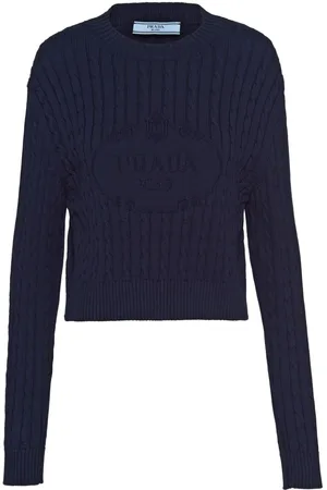 Prada Pullover mit Zopfmuster