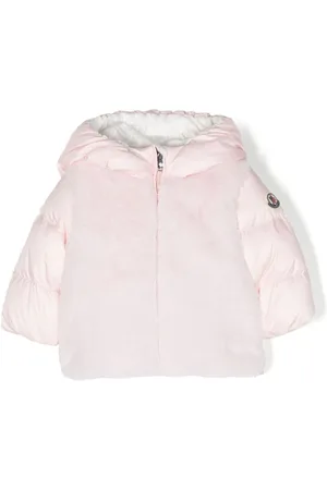 Moncler Gefütterte Jacke mit Logo-Patch