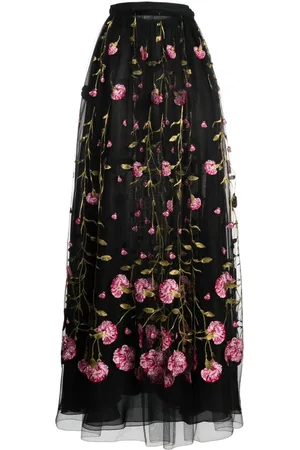 Giambattista Valli Bestickter Maxirock aus Tüll