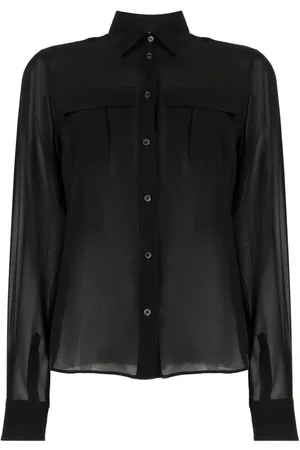 Aspesi Semi-transparente Seidenbluse