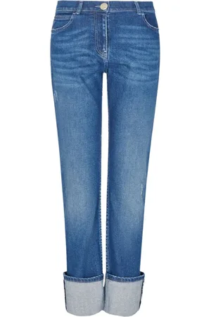 Giorgio Armani Halbhohe Straight-Leg-Jeans