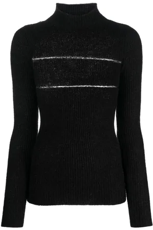 Msgm Strickoberteil mit Stehkragen