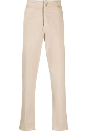 Kiton Chino mit Logo-Patch