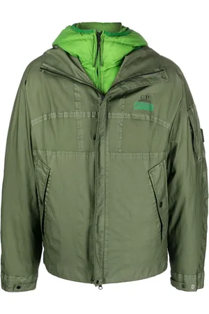 C.P. Company Wendbare Daunenjacke mit Logo-Print