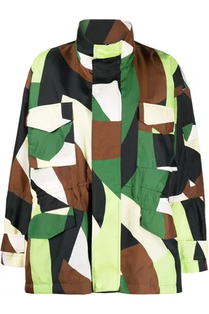 Plan C Jacke mit geometrischem Muster