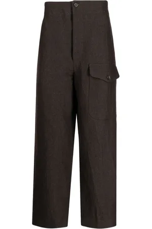 UMA WANG Paxton Hose mit Fischgrätenmuster