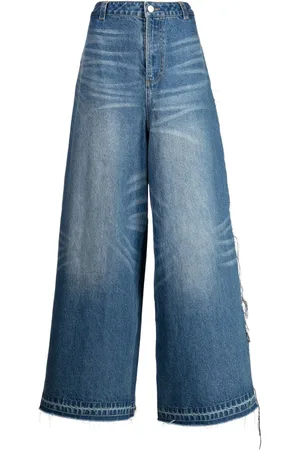 Ground Zero Weite Jeans mit hohem Bund